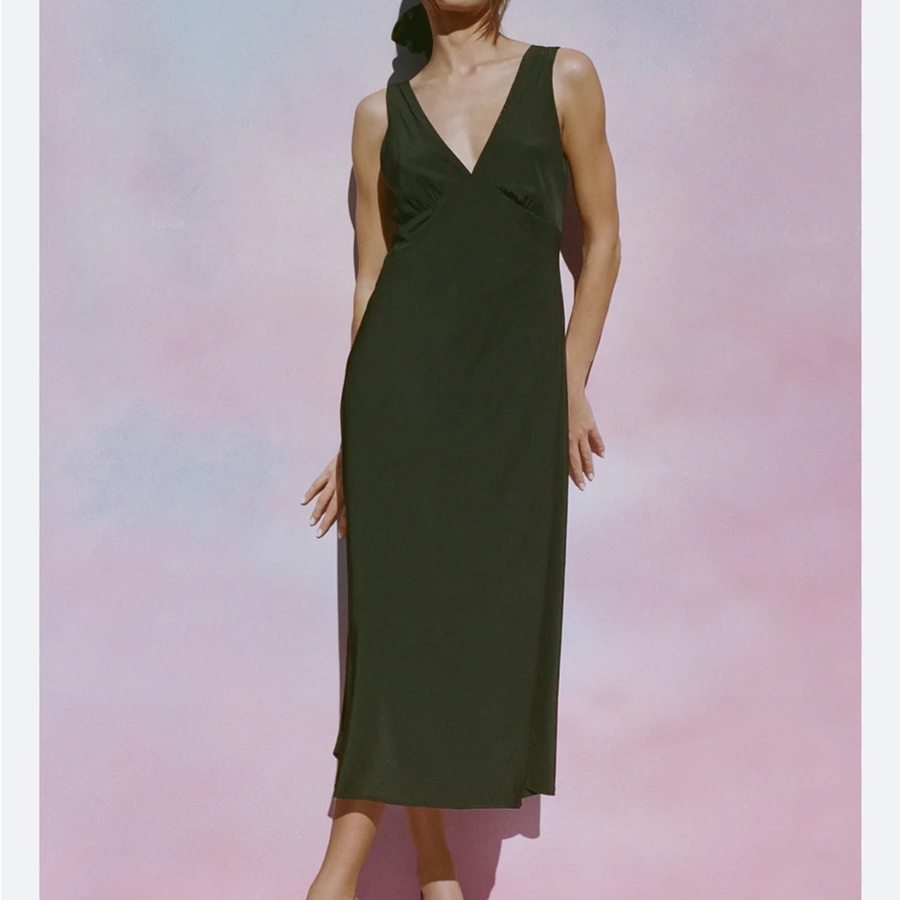 Ciao Lucia Silvana Dress -dark brown driftwood color